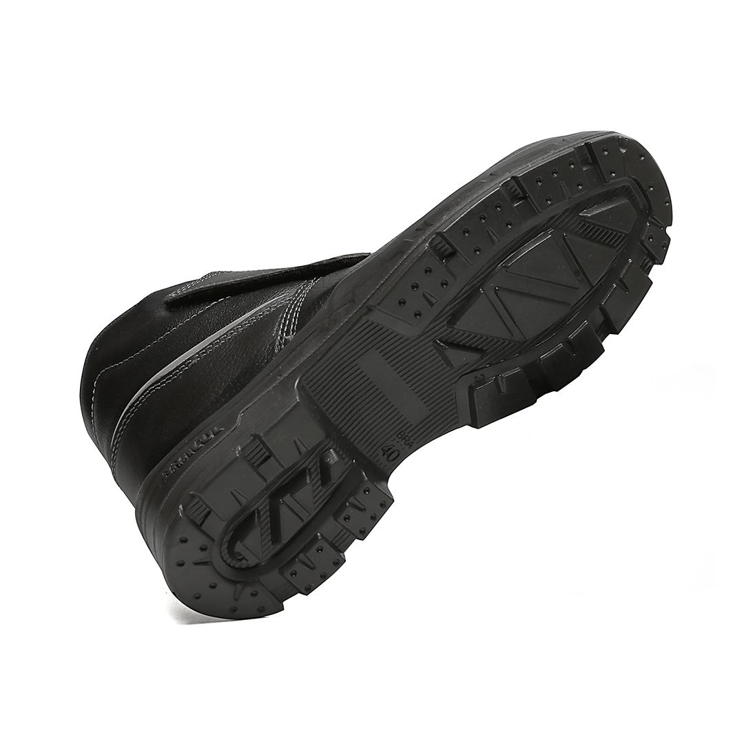 BVEB BOTINA VELCRO COURO HIDROFUGADO PRETA MOTOCICLISTA