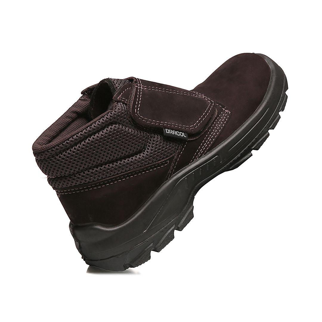 BVNN BOTINA VELCRO NOBUCK MARROM CAFÉ 