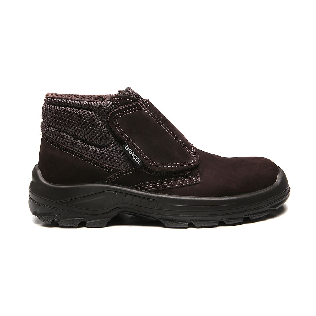 BVNN BOTINA VELCRO NOBUCK MARROM CAFÉ 
