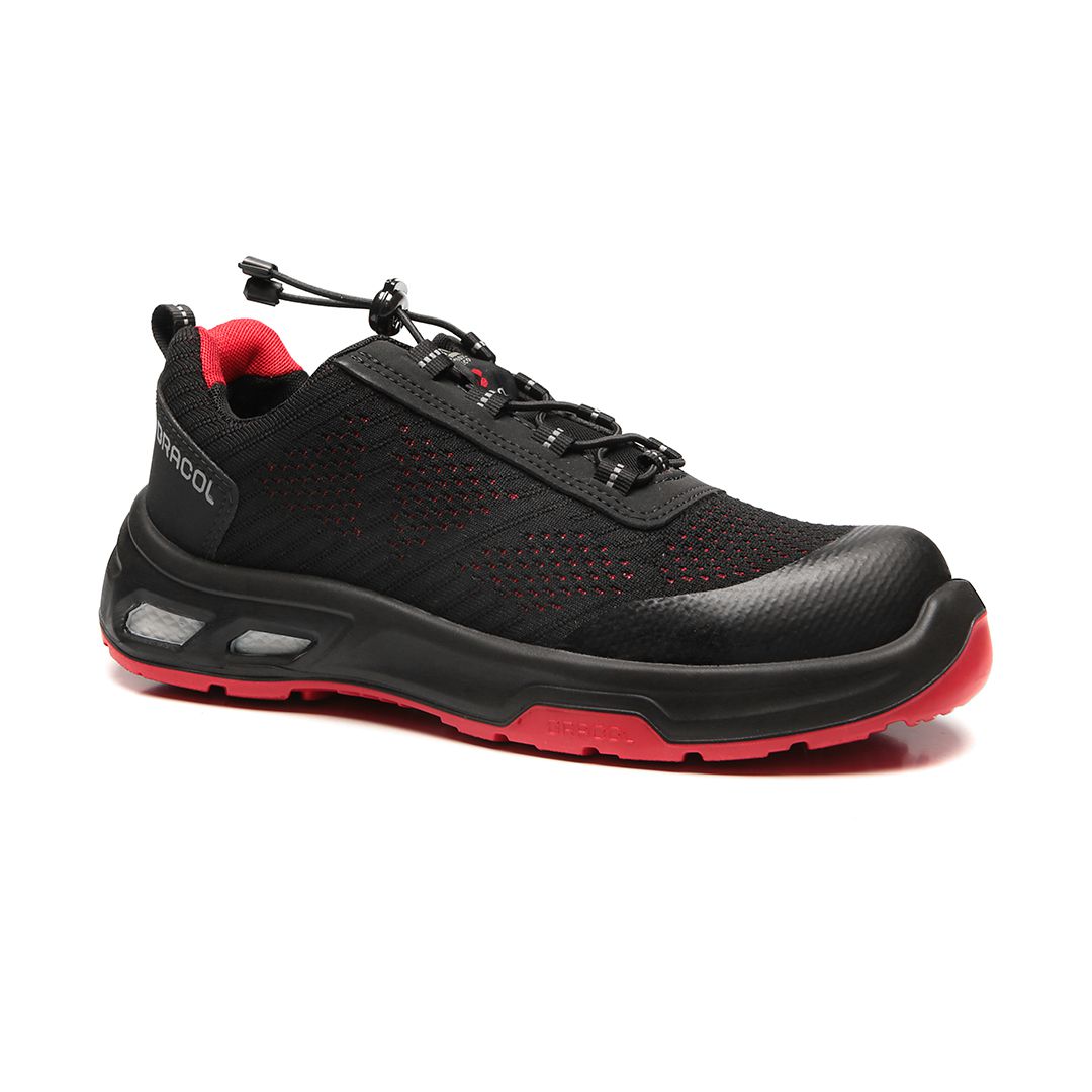 DETROIT ECO BTHT COMPOSITE + PRP + ELETRICISTA PRETO COM SOLADO VERMELHO