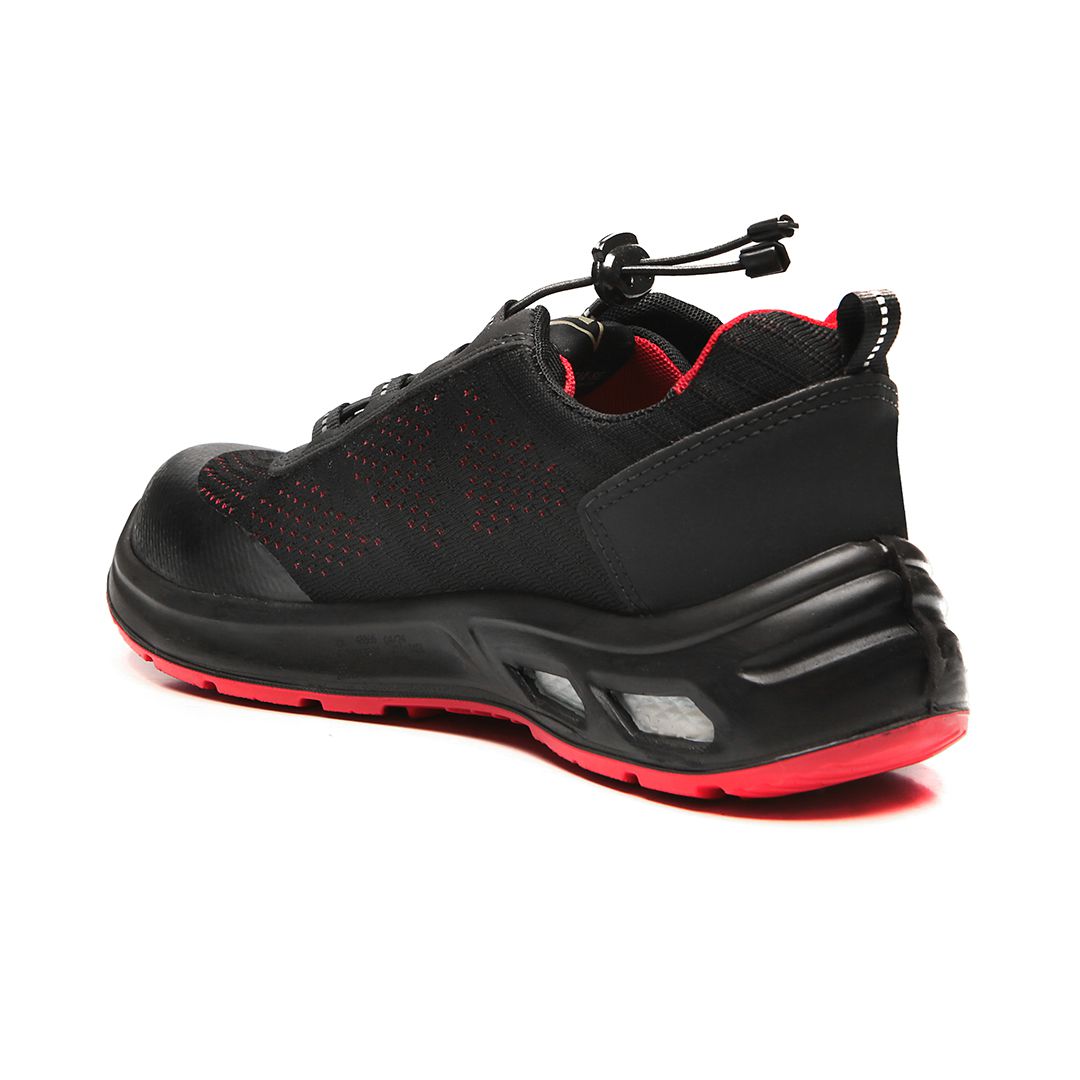 DETROIT ECO BTHT COMPOSITE + PRP + ELETRICISTA PRETO COM SOLADO VERMELHO