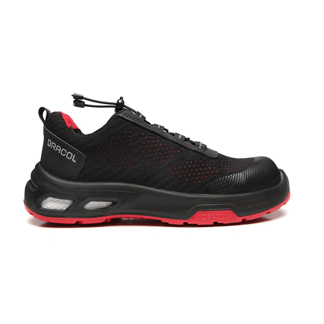 DETROIT ECO BTHT COMPOSITE + PRP + ELETRICISTA PRETO COM SOLADO VERMELHO