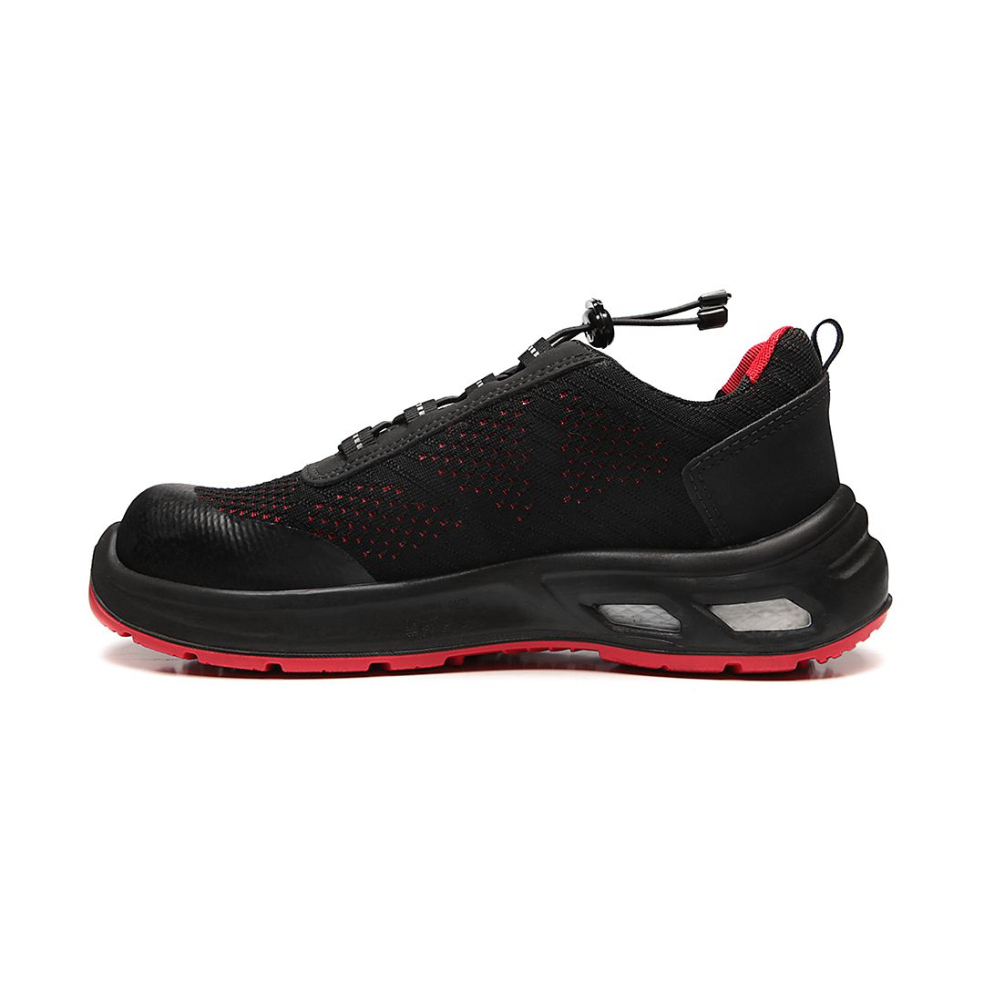 DETROIT ECO BTHT COMPOSITE + PRP + ELETRICISTA PRETO COM SOLADO VERMELHO