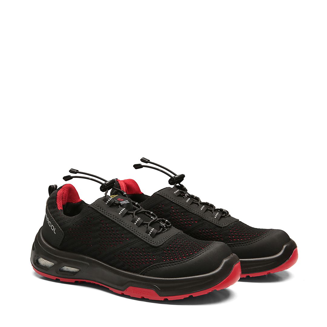 DETROIT ECO BTHT COMPOSITE + ANTIESTÁTICO PRETO COM SOLADO VERMELHO
