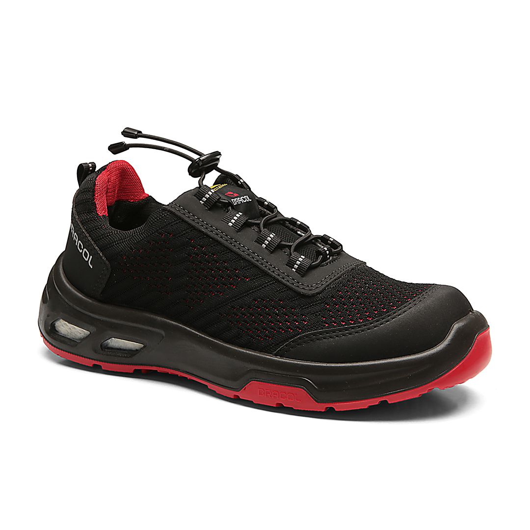 DETROIT ECO BTHT COMPOSITE + ANTIESTÁTICO PRETO COM SOLADO VERMELHO