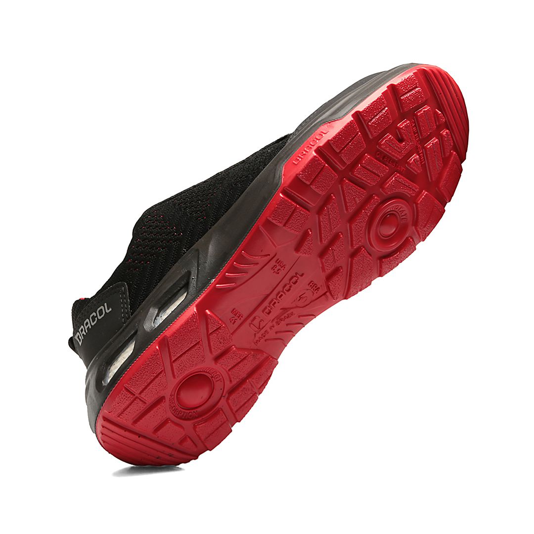 DETROIT ECO BTHT COMPOSITE + ANTIESTÁTICO PRETO COM SOLADO VERMELHO