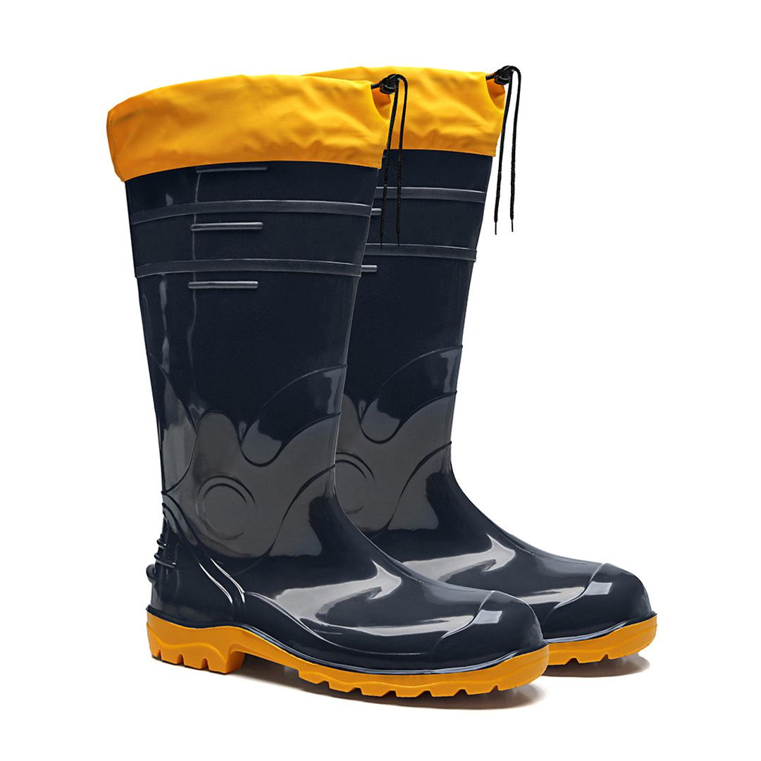 ACQUA LEV LONGA AZUL COM SOLADO AMARELO COM POLAINA