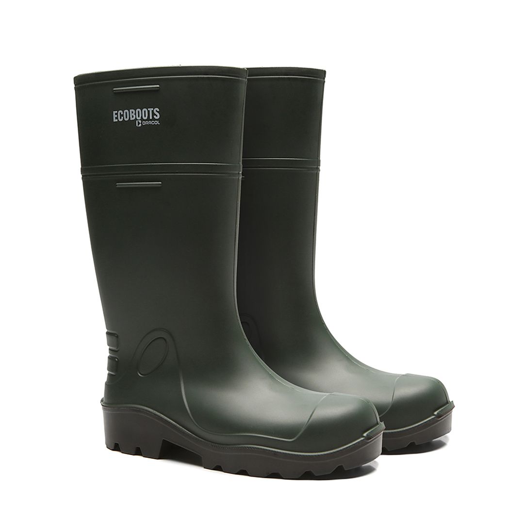 PURESAFE BOTA DE PU CANO LONGO VERDE SOLADO PRETO C/B 
