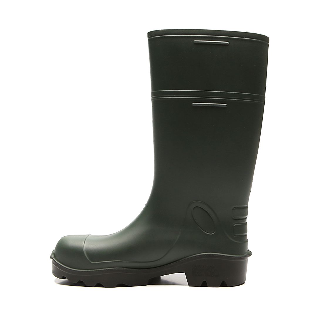PURESAFE BOTA DE PU CANO LONGO VERDE SOLADO PRETO C/B 