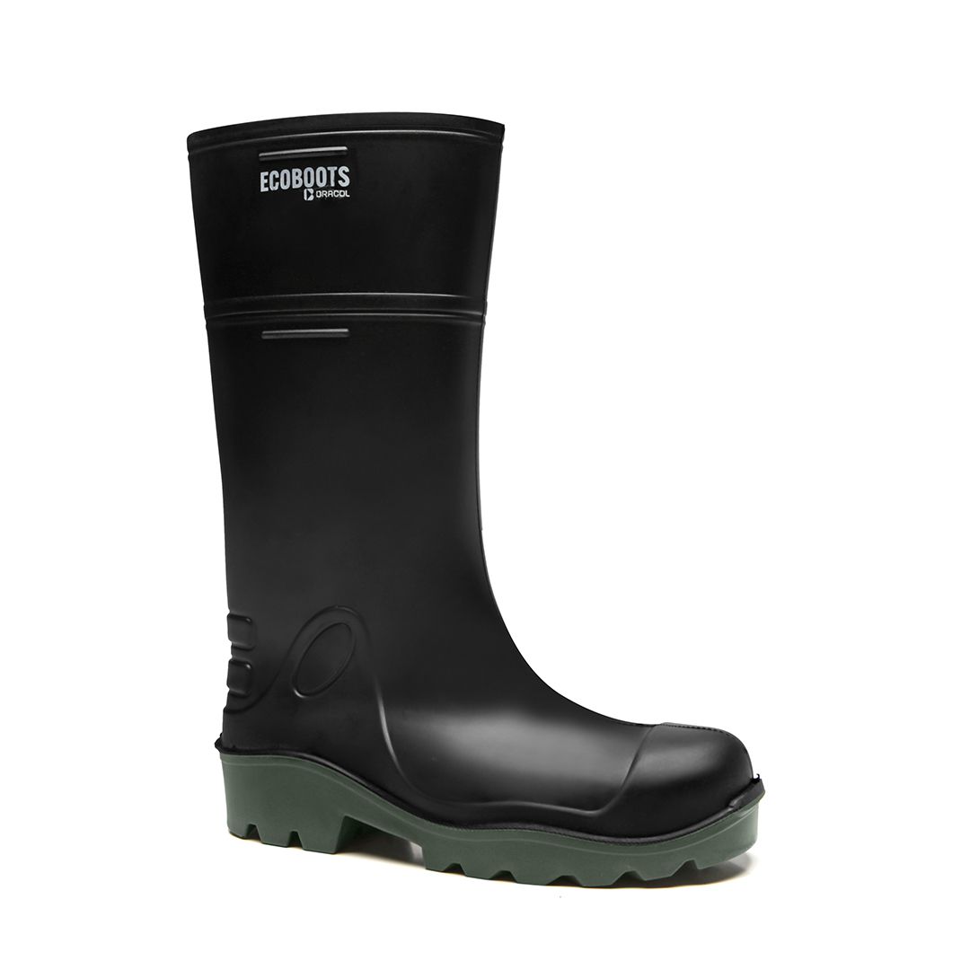 PURESAFE BOTA CANO LONGO PRETO SOLADO VERDE C/B (PA)