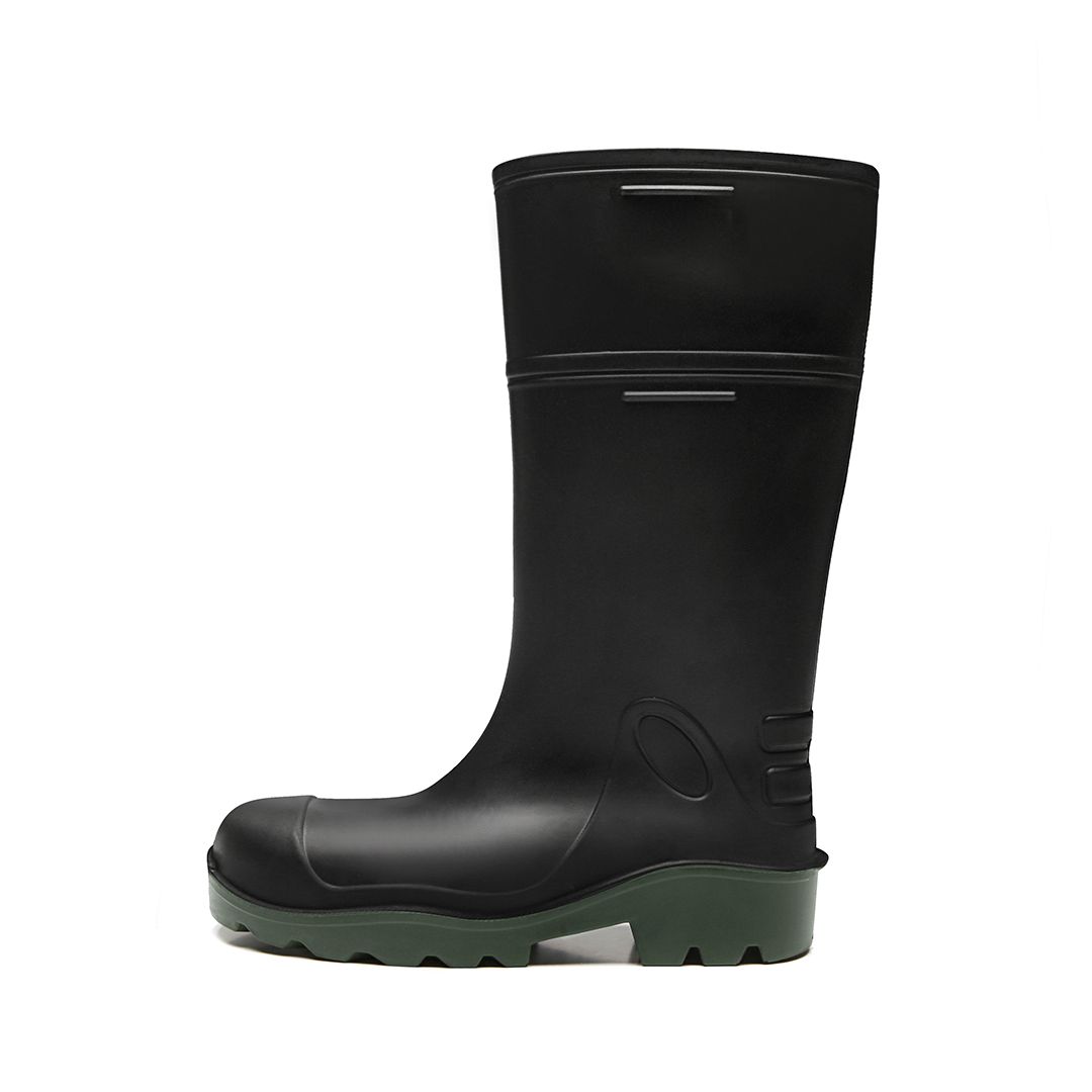 PURESAFE BOTA CANO LONGO PRETO SOLADO VERDE C/B (PA)