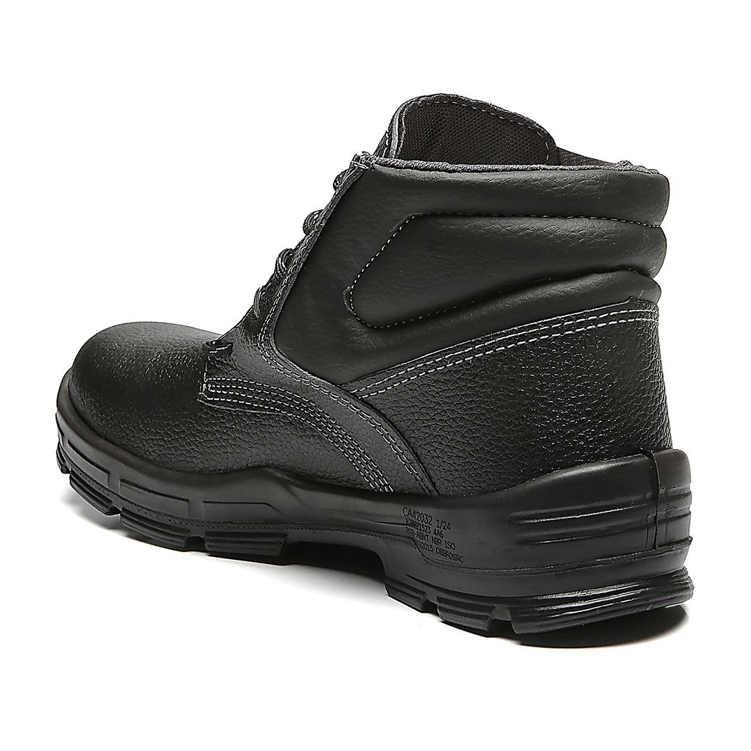 BAAS BOTINA DE AMARRAR COURO PRETO COMPOSITE + PRP 