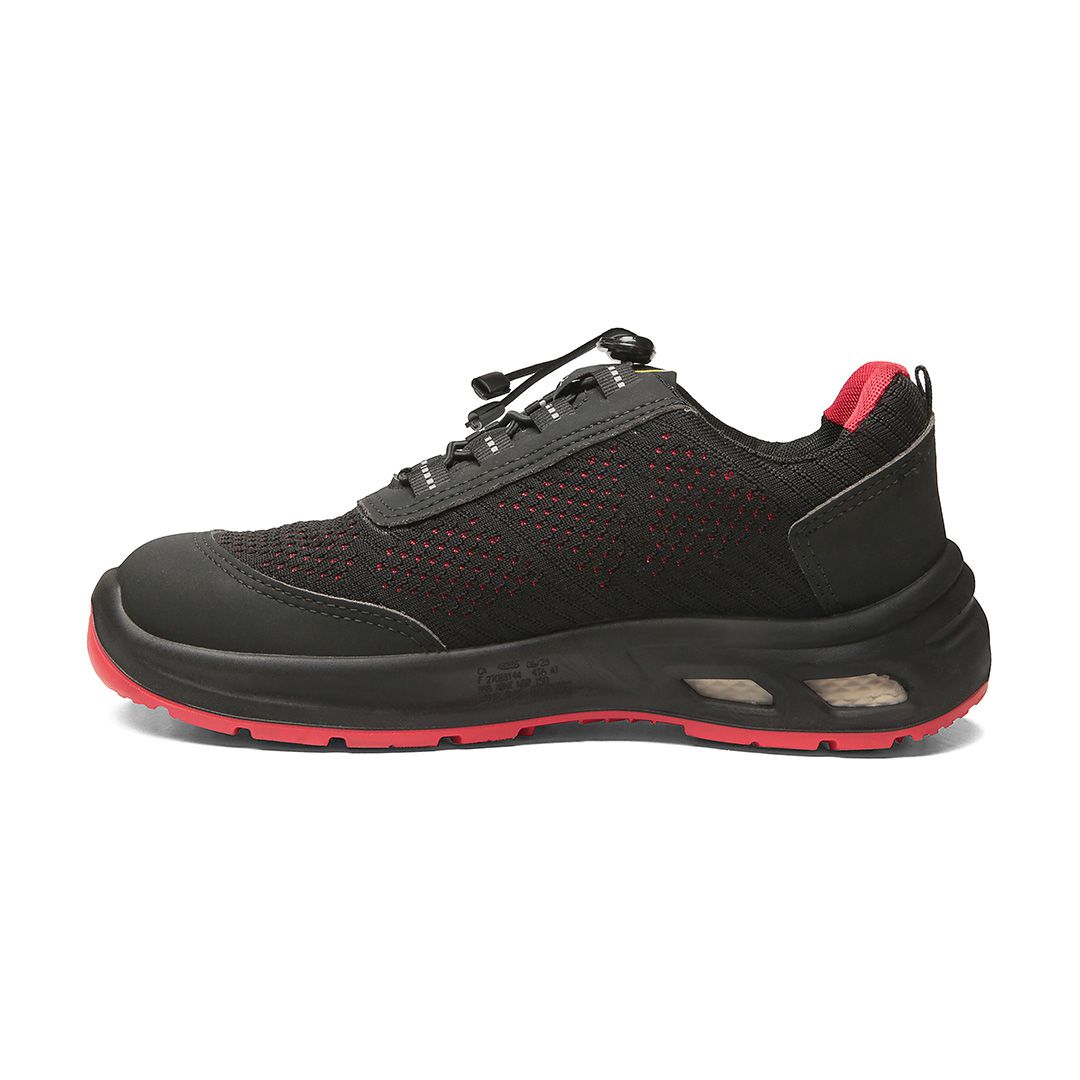 DETROIT ECO BTHT PRETO COM SOLADO VERMELHO TRIDENSIDADE (ESD)