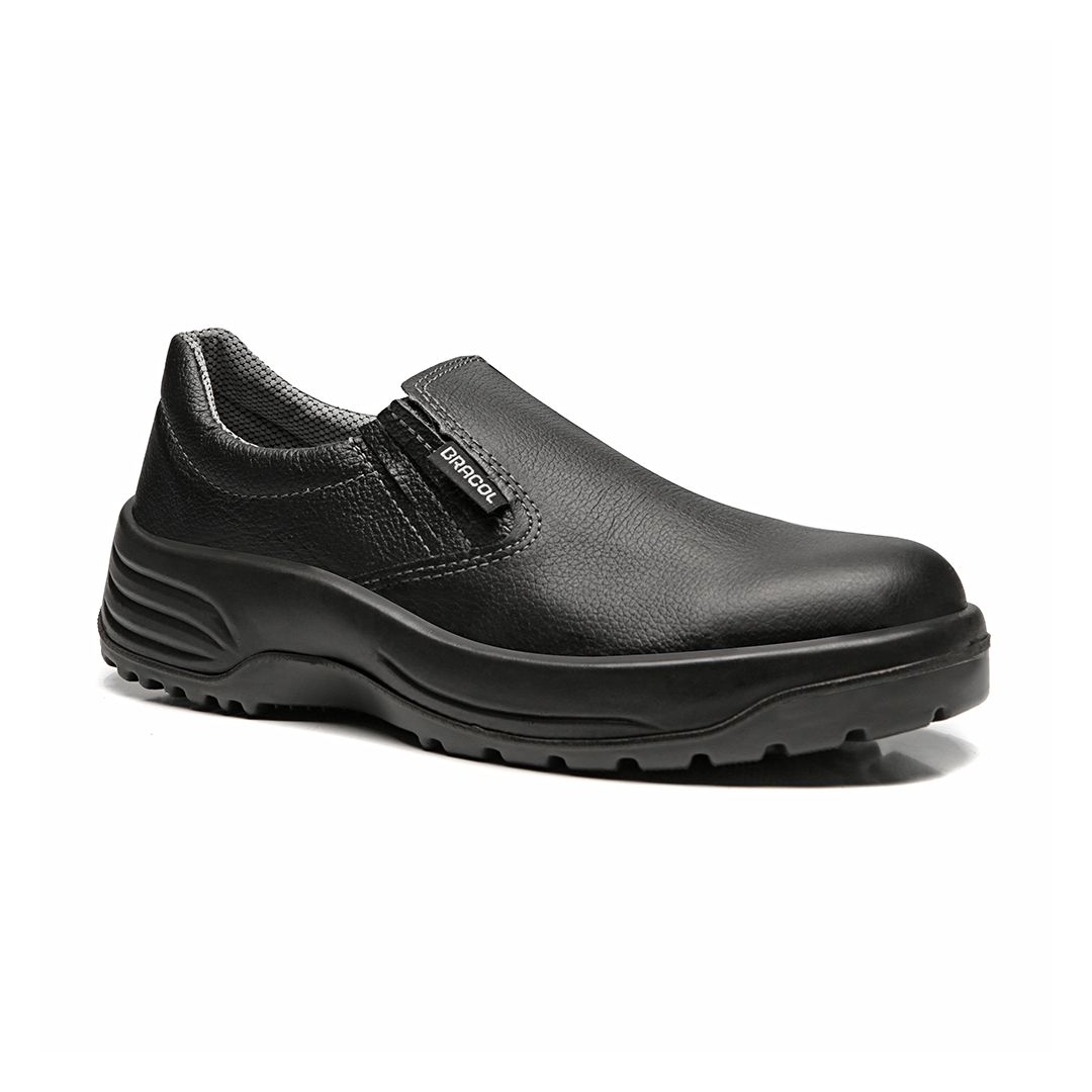SERVICE RTES SAPATO ELÁSTICO PRETO COURO 
