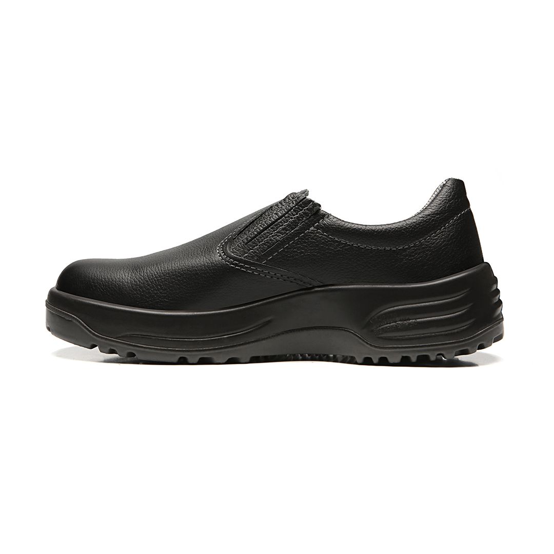 SERVICE RTES SAPATO ELÁSTICO PRETO COURO 
