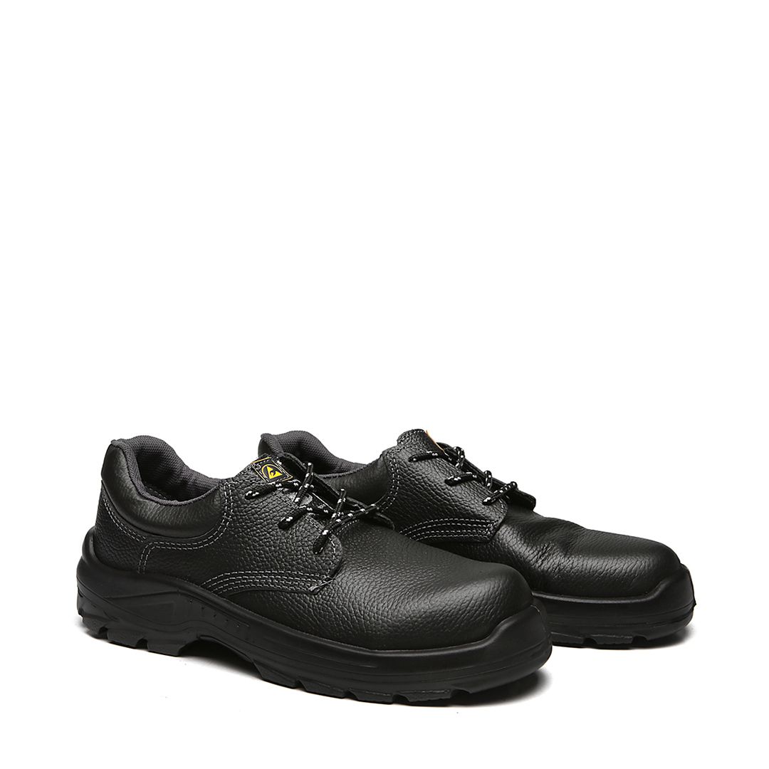 BSAS SAPATO AMARRAR COURO PRETO COMPOSITE 