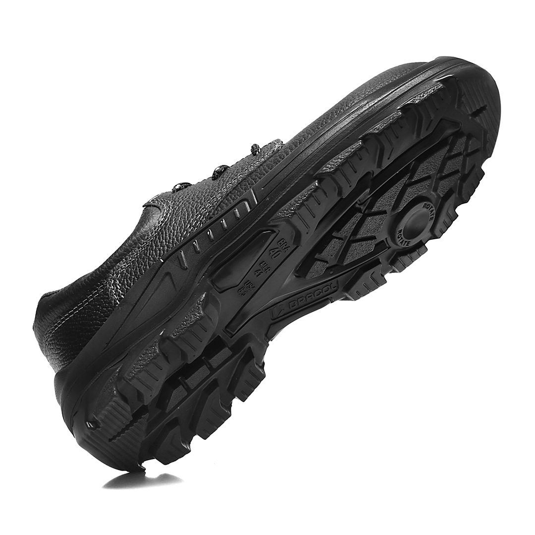 BSAS SAPATO AMARRAR COURO PRETO COMPOSITE 