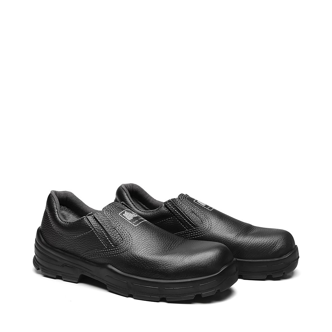 BSES SAPATO ELÁSTICO PRETO COURO COMPOSITE