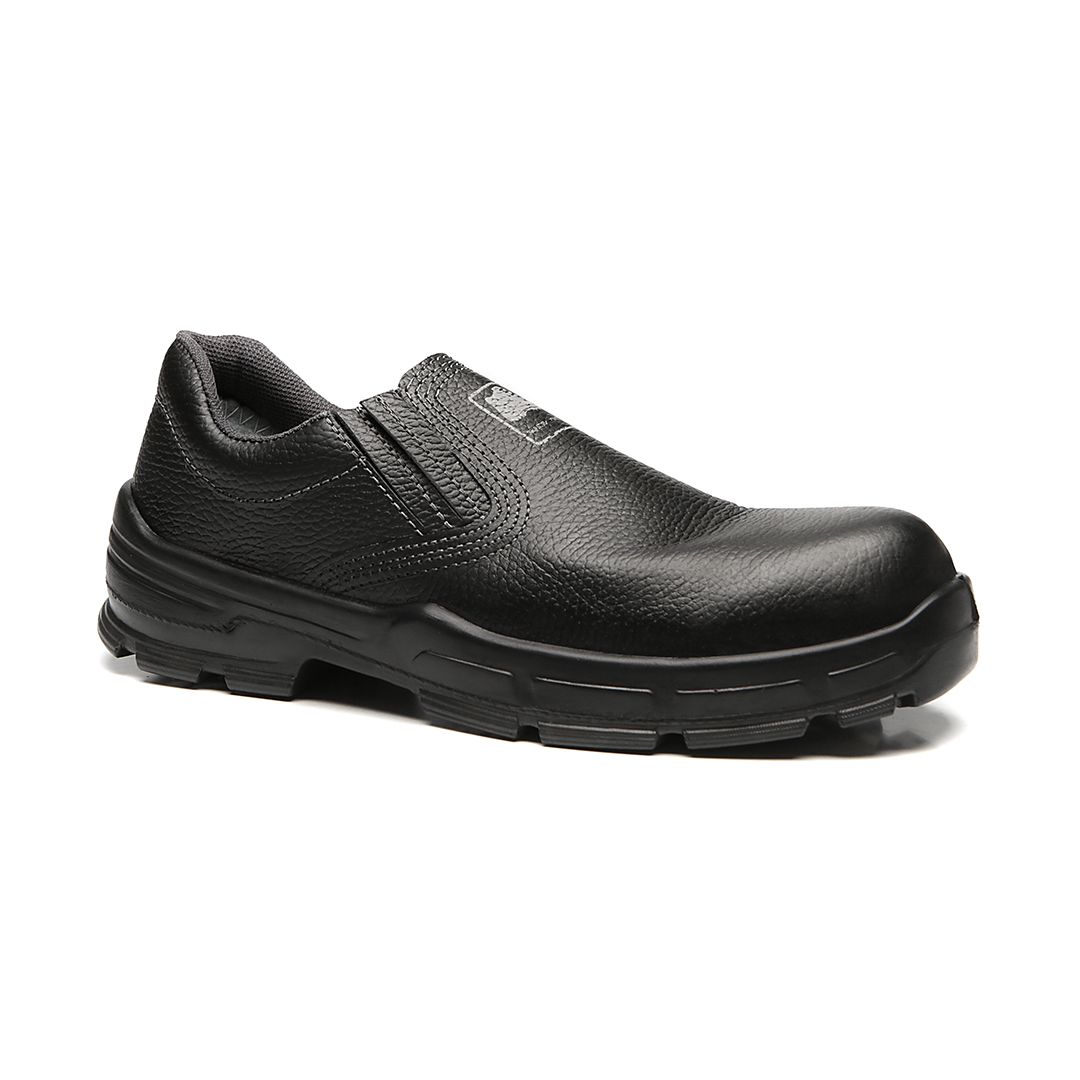 BSES SAPATO ELÁSTICO PRETO COURO COMPOSITE