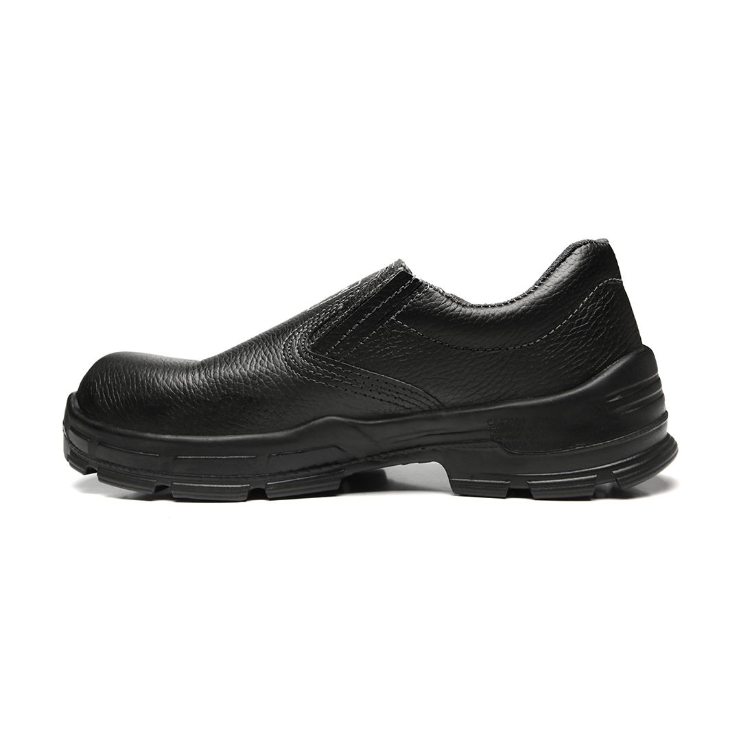 BSES SAPATO ELÁSTICO PRETO COURO COMPOSITE