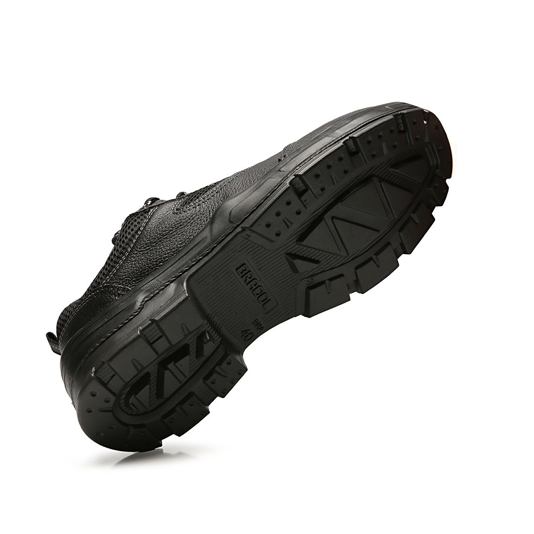 BTJB TÊNIS DE AMARRAR PRETO COURO HIDROFUGADO 