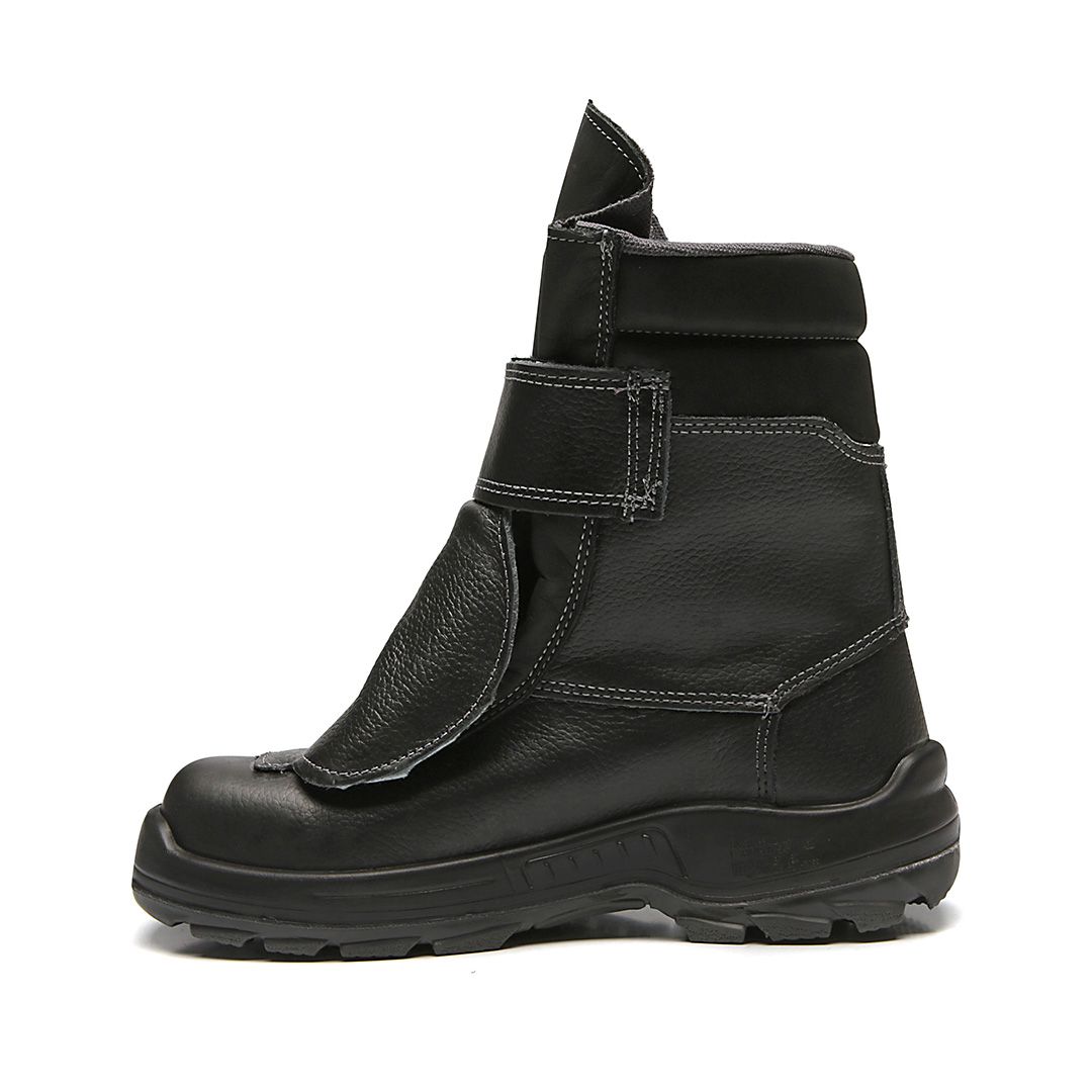 BAC ESCARFADOR COTURNO VELCRO PRETO COURO HIDROFUGADO ELETRICISTA
