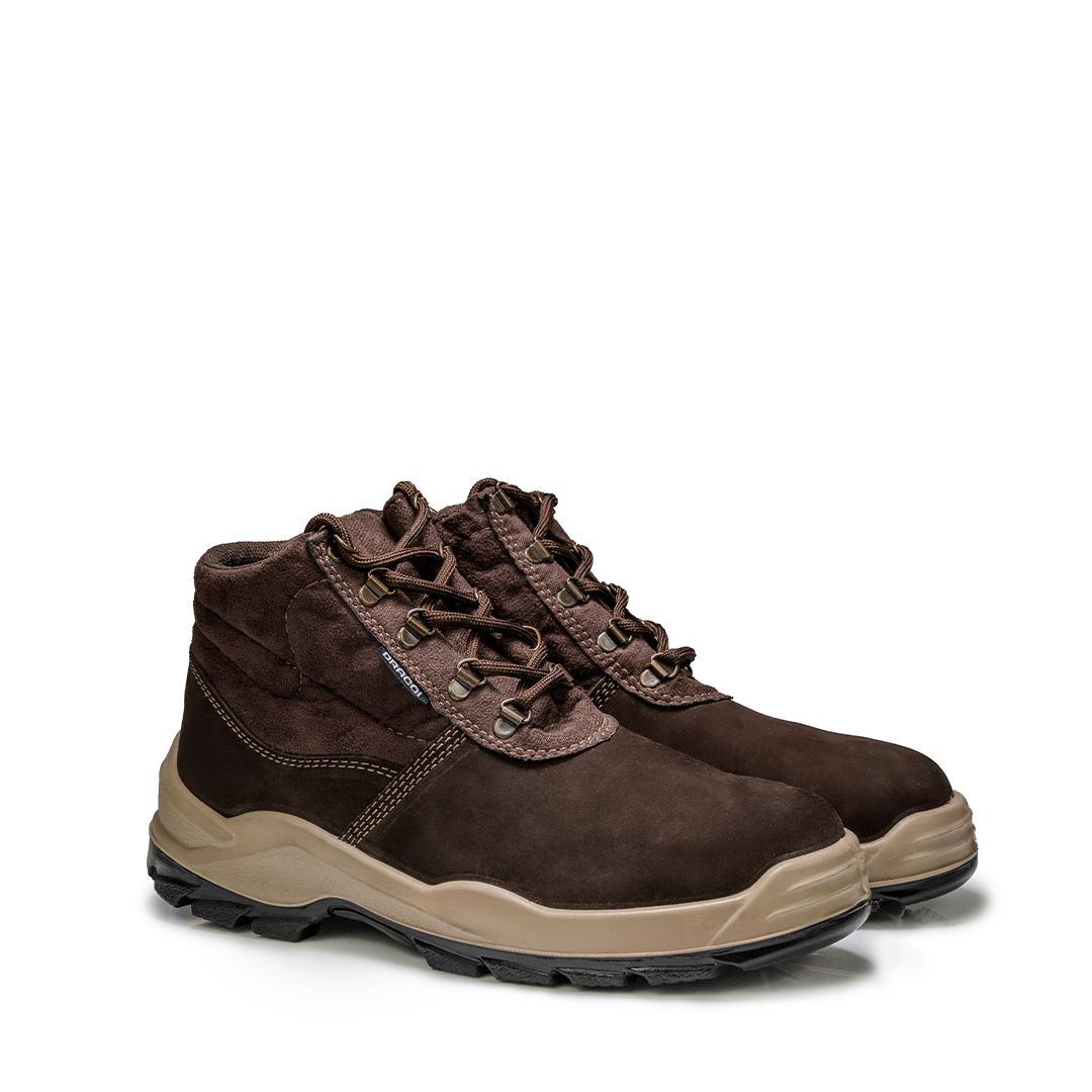 DENVER BAFN BOTINA DE AMARRAR NOBUCK MARROM CAFÉ BICO PLASTICO