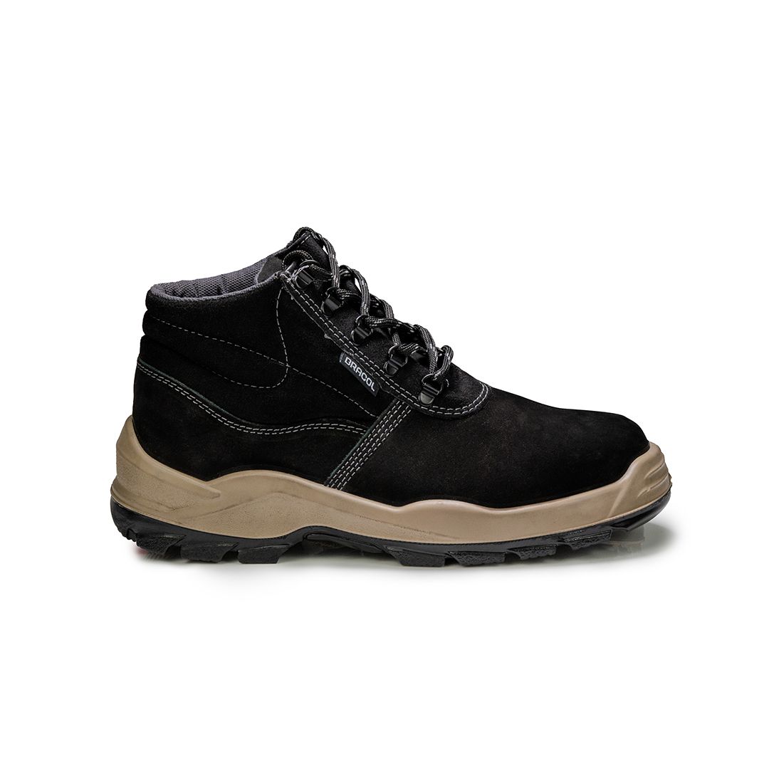 DENVER BAF BOTINA DE AMARRAR NOBUCK PRETA BICO PLASTICO 