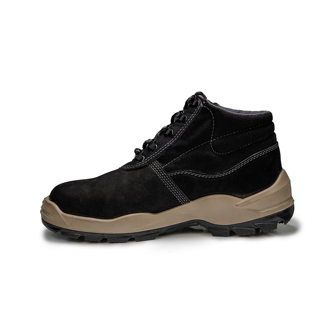 DENVER BAF BOTINA DE AMARRAR NOBUCK PRETA BICO PLASTICO 