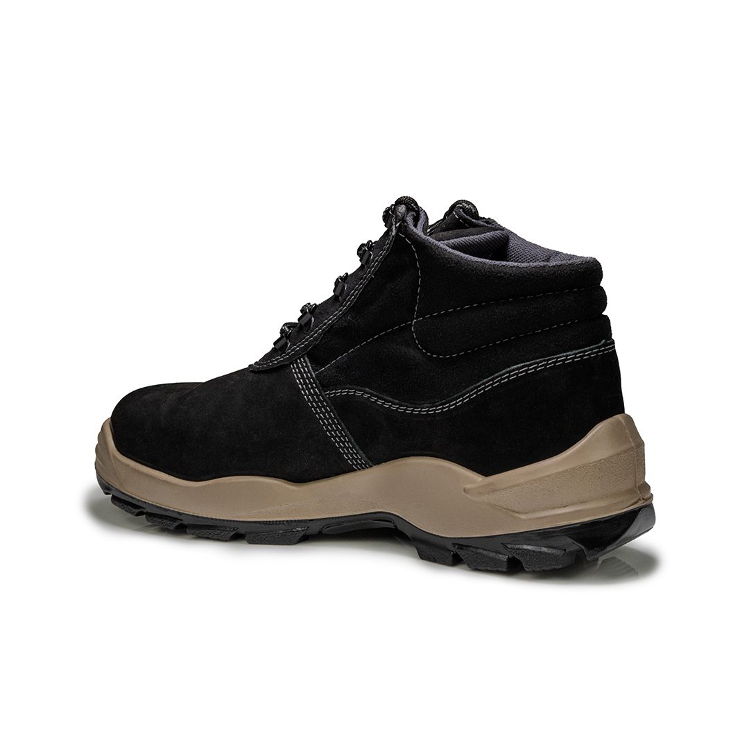 DENVER BAF BOTINA DE AMARRAR NOBUCK PRETA BICO PLASTICO 