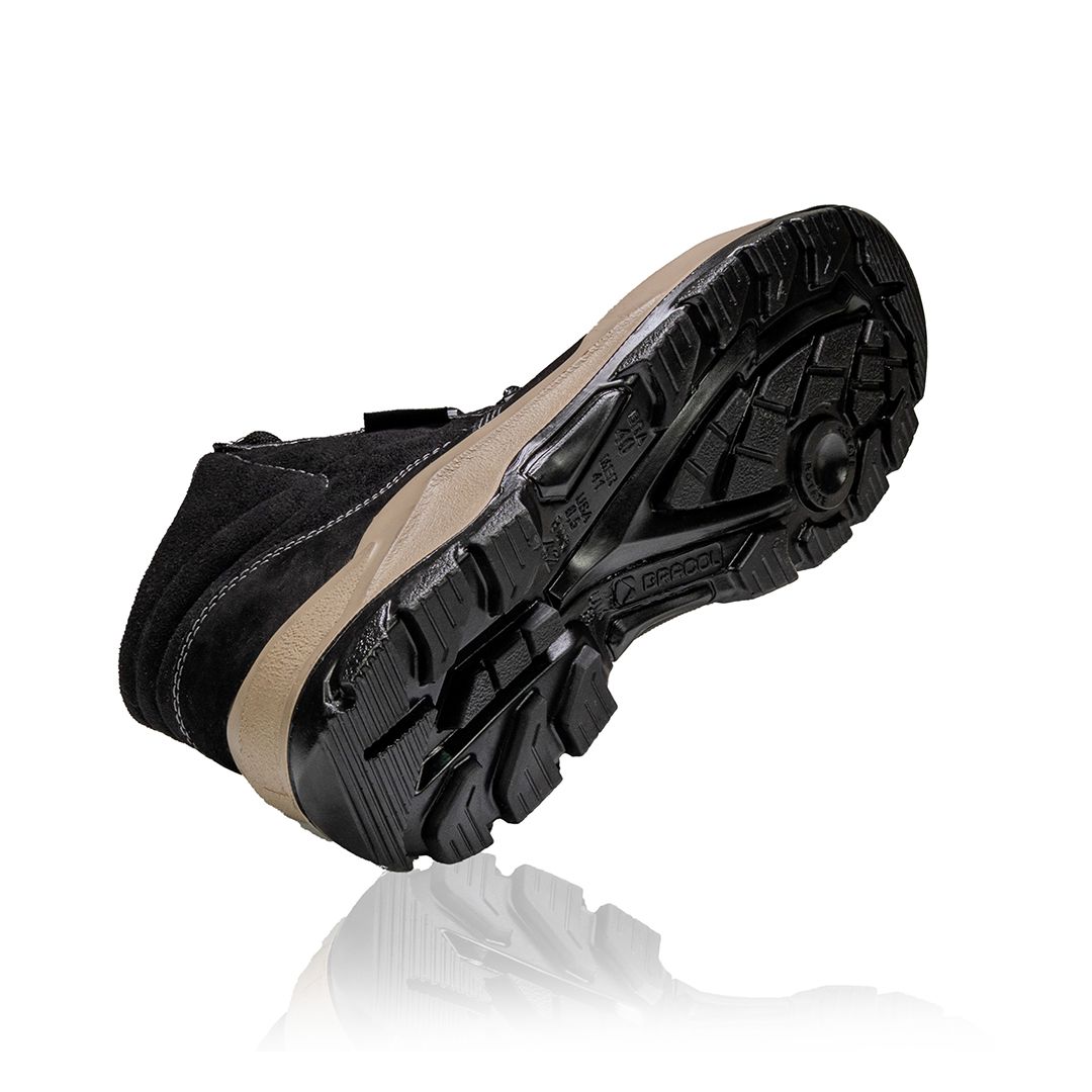 DENVER BAF BOTINA DE AMARRAR NOBUCK PRETA BICO PLASTICO 