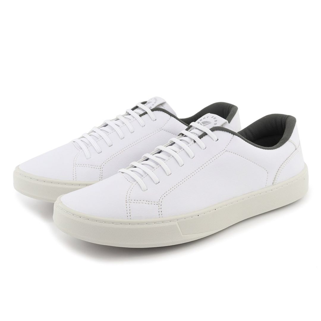 Sapatênis Casual Masculino Couro Sintetico Branco- REF: 1001 