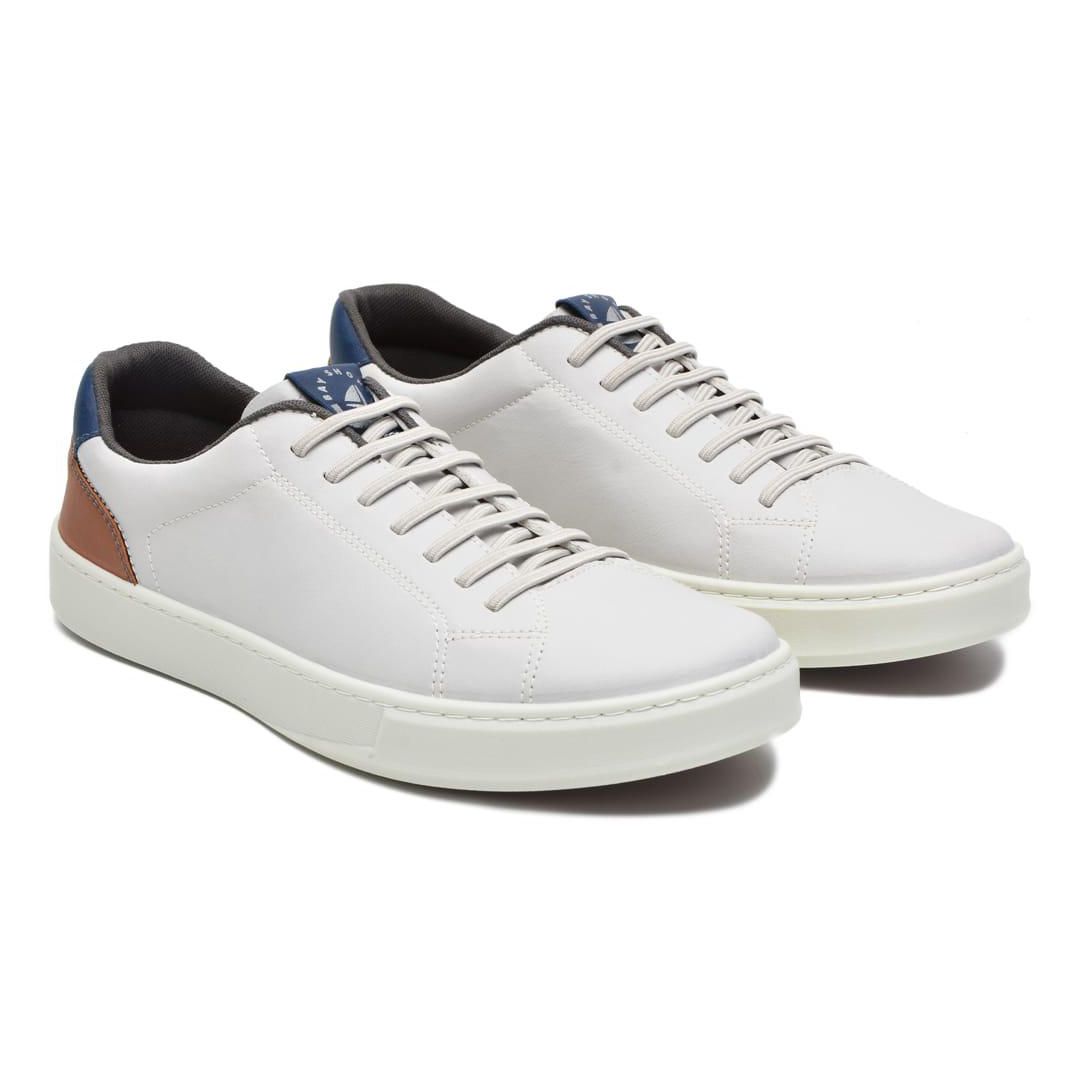 Sapatênis Casual Masculino Couro Sintetico Cinza- REF: 1001 