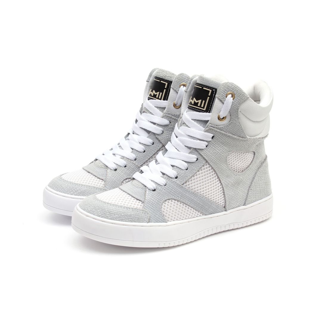 Tenis Sneaker Bawmi Cano Alto Feminino Branco