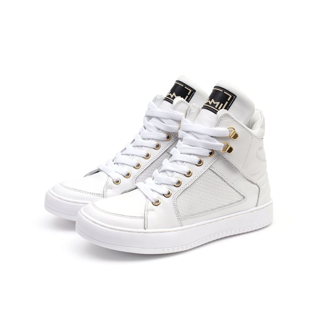 Tenis Sneaker Bawmi Cano Alto Feminino Branco