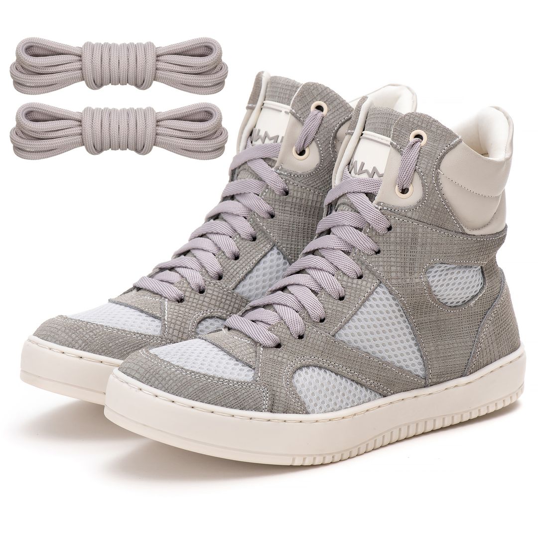 Tenis Sneaker Bawmi Cano Alto Feminino Off White