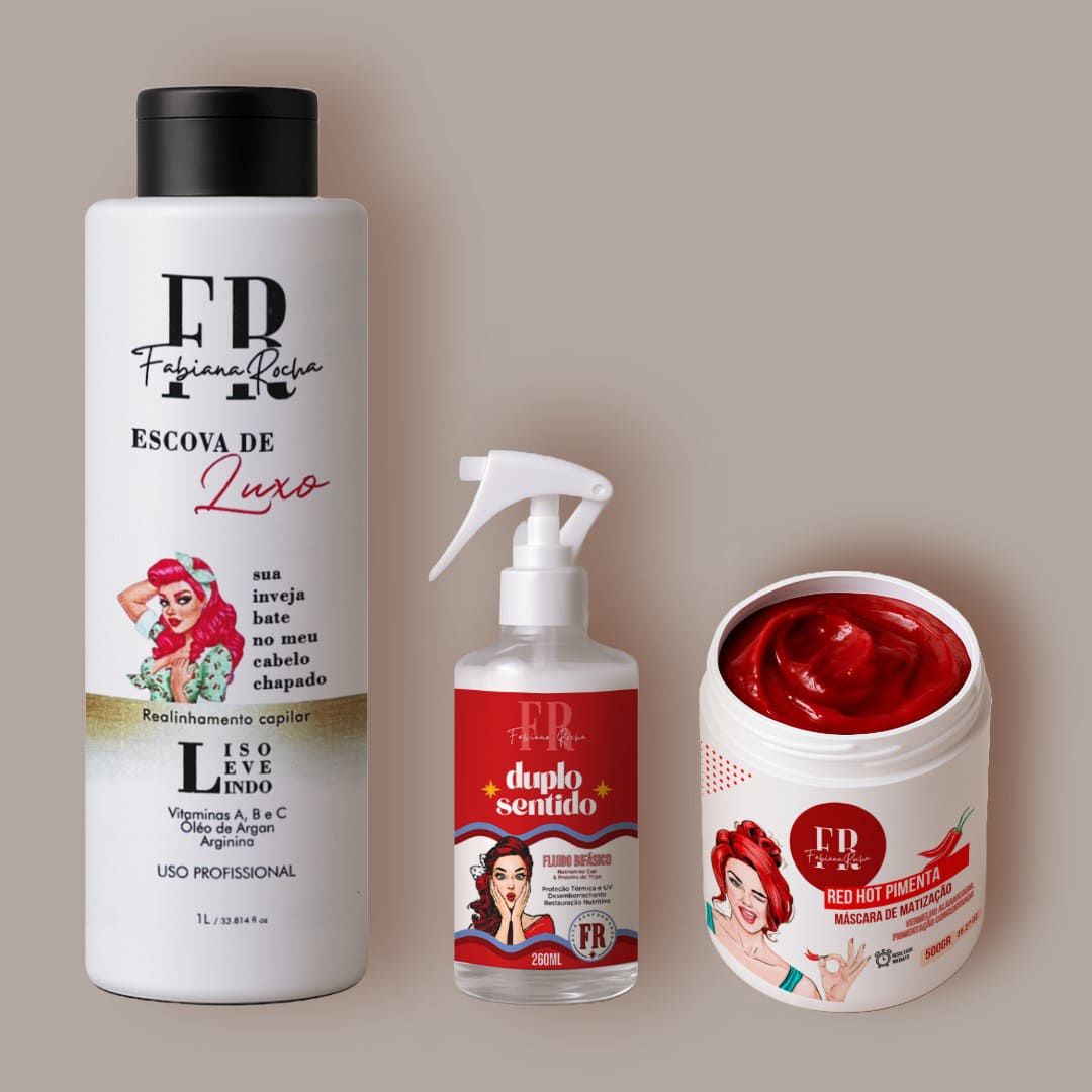 PROMOÇÃO RELÂMPAGO | Kit Vermelho & Liso Perfeito ... - by fabiana rocha 