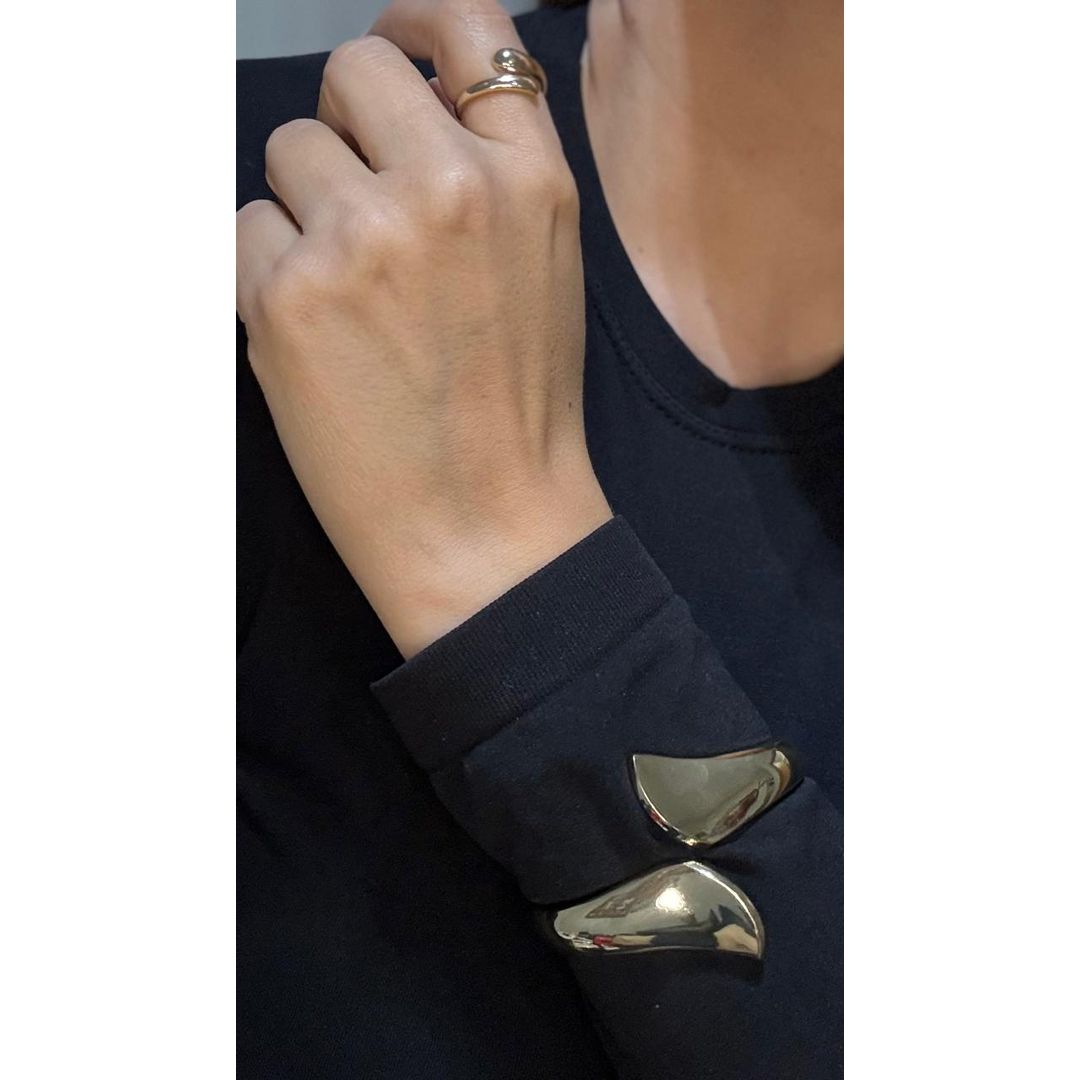 Bracelete Bottega Dourado - Kamila Prado