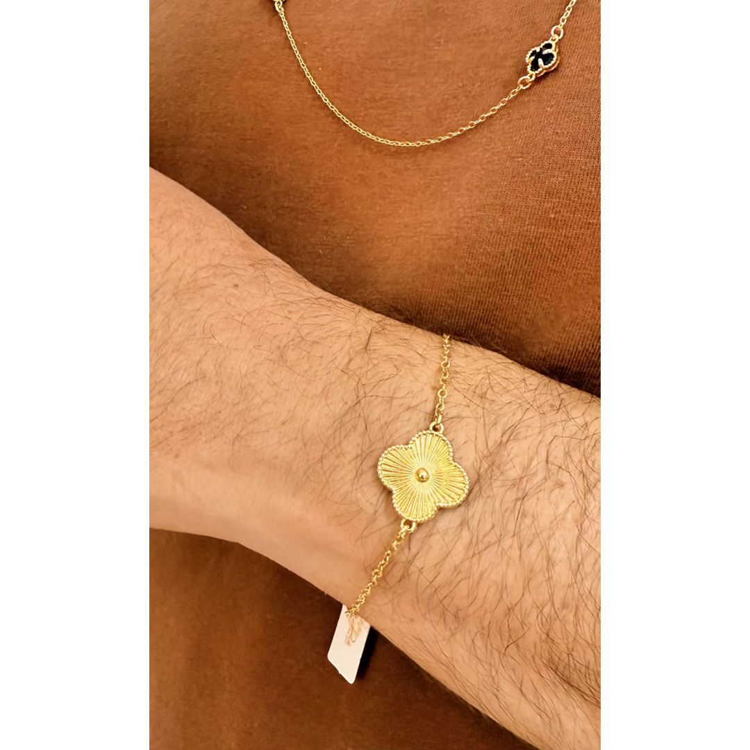 Pulseira Alhambra Dourado Unissex - Kamila Prado