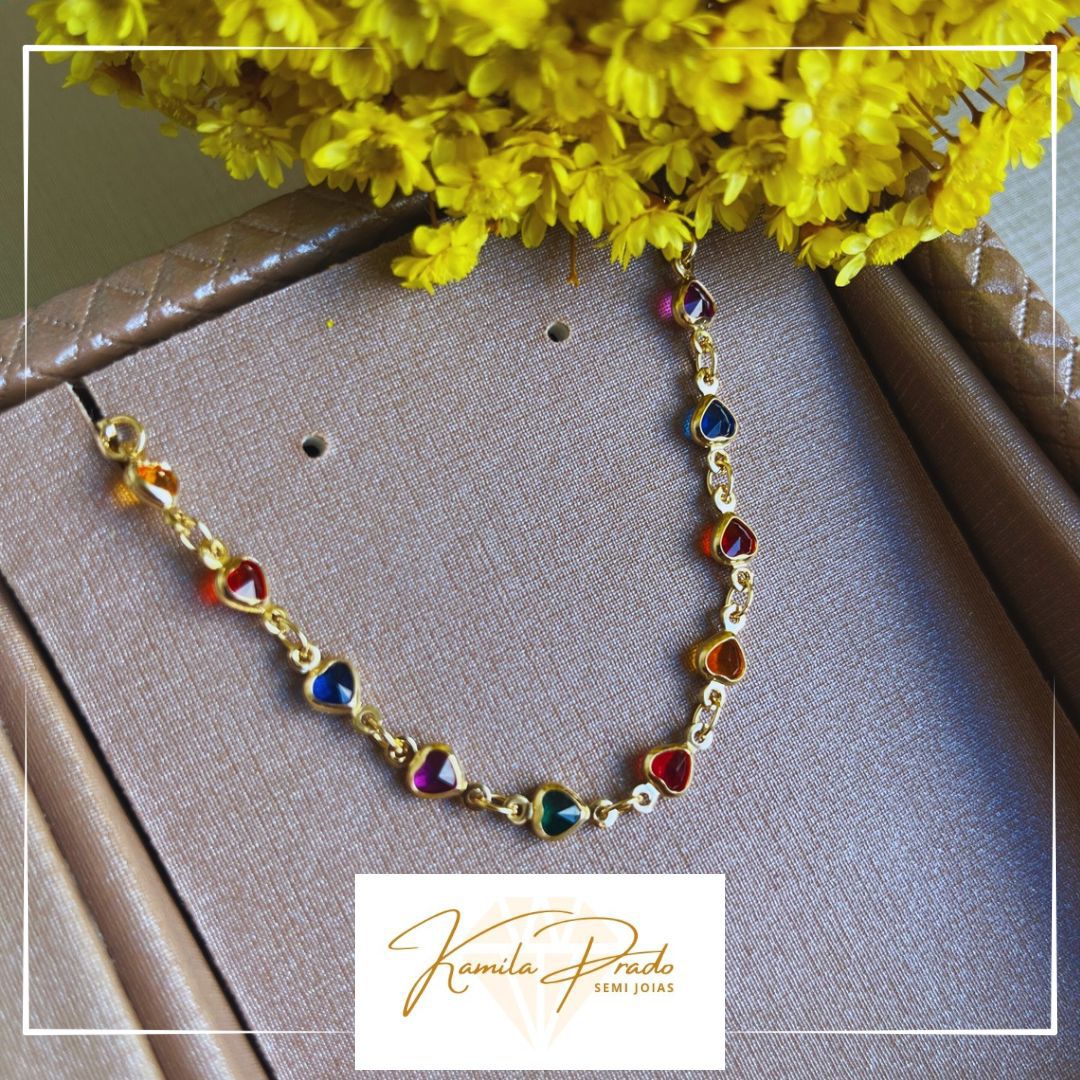 Pulseira Corações - Kamila Prado