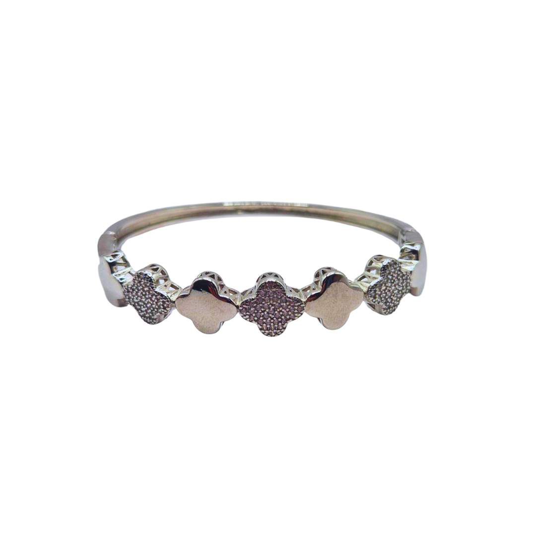 Bracelete Feminino Flor Dupla ... - SOBERANA