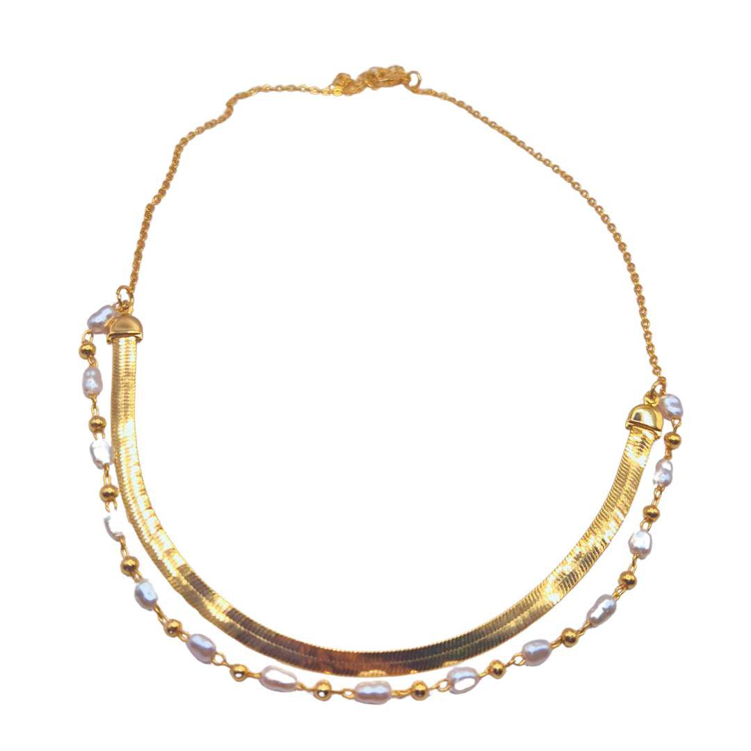 Colar Feminino Delicado Perola... - SOBERANA