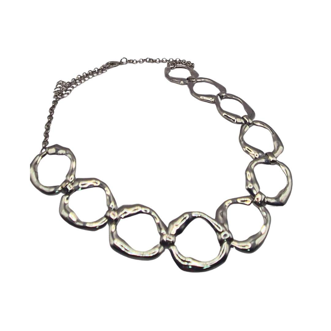 Colar Feminino Elos Prata - SOBERANA