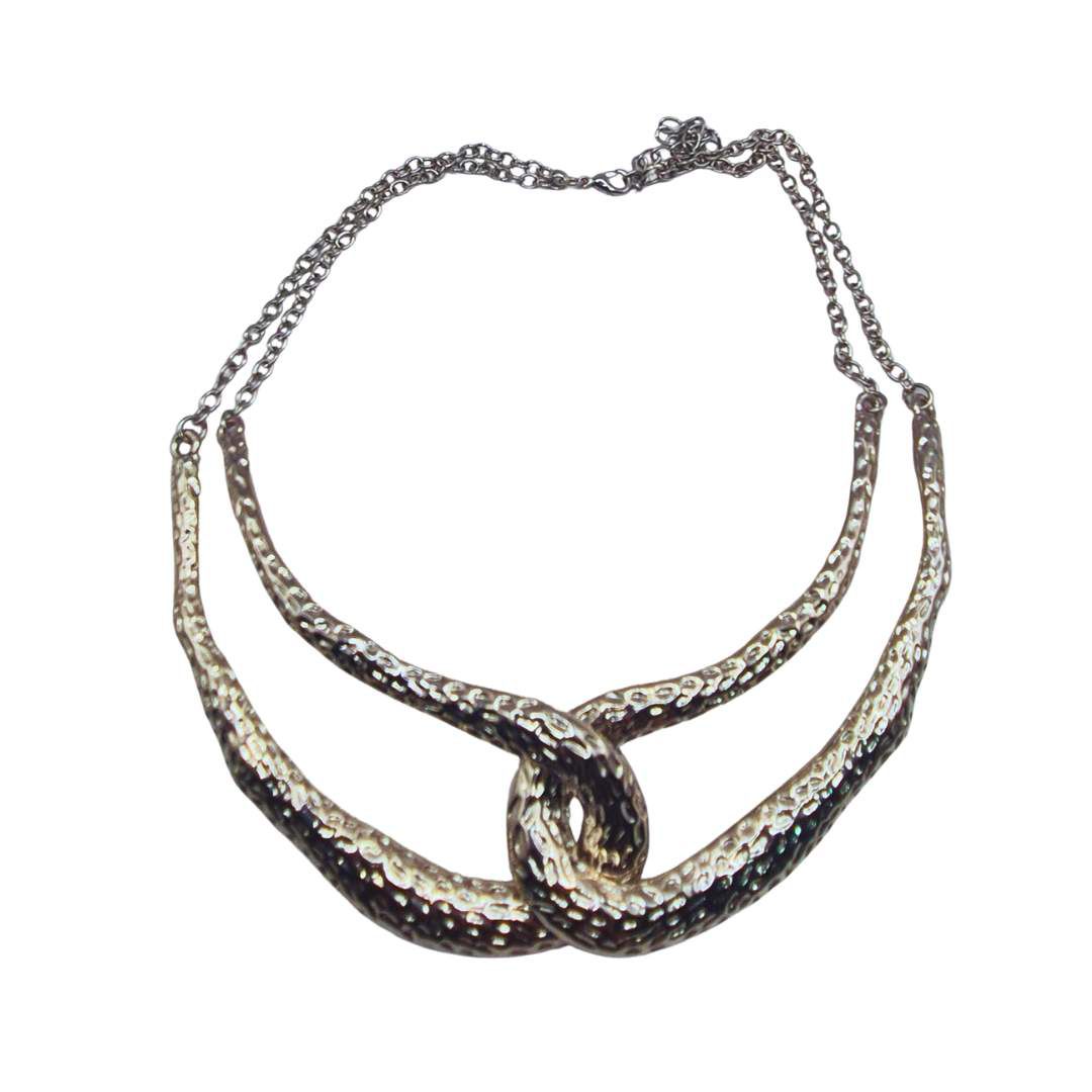 Colar Feminino Entrelace Duplo... - SOBERANA