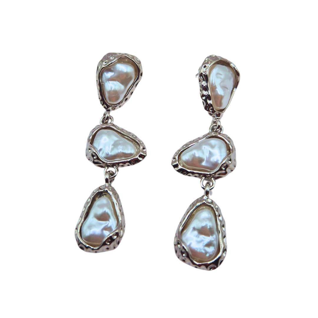brinco Feminino Pérola Cascata... - SOBERANA