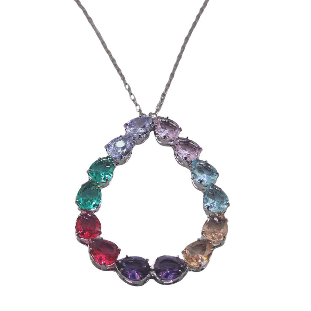 Conjunto Feminino Pedras Color... - SOBERANA