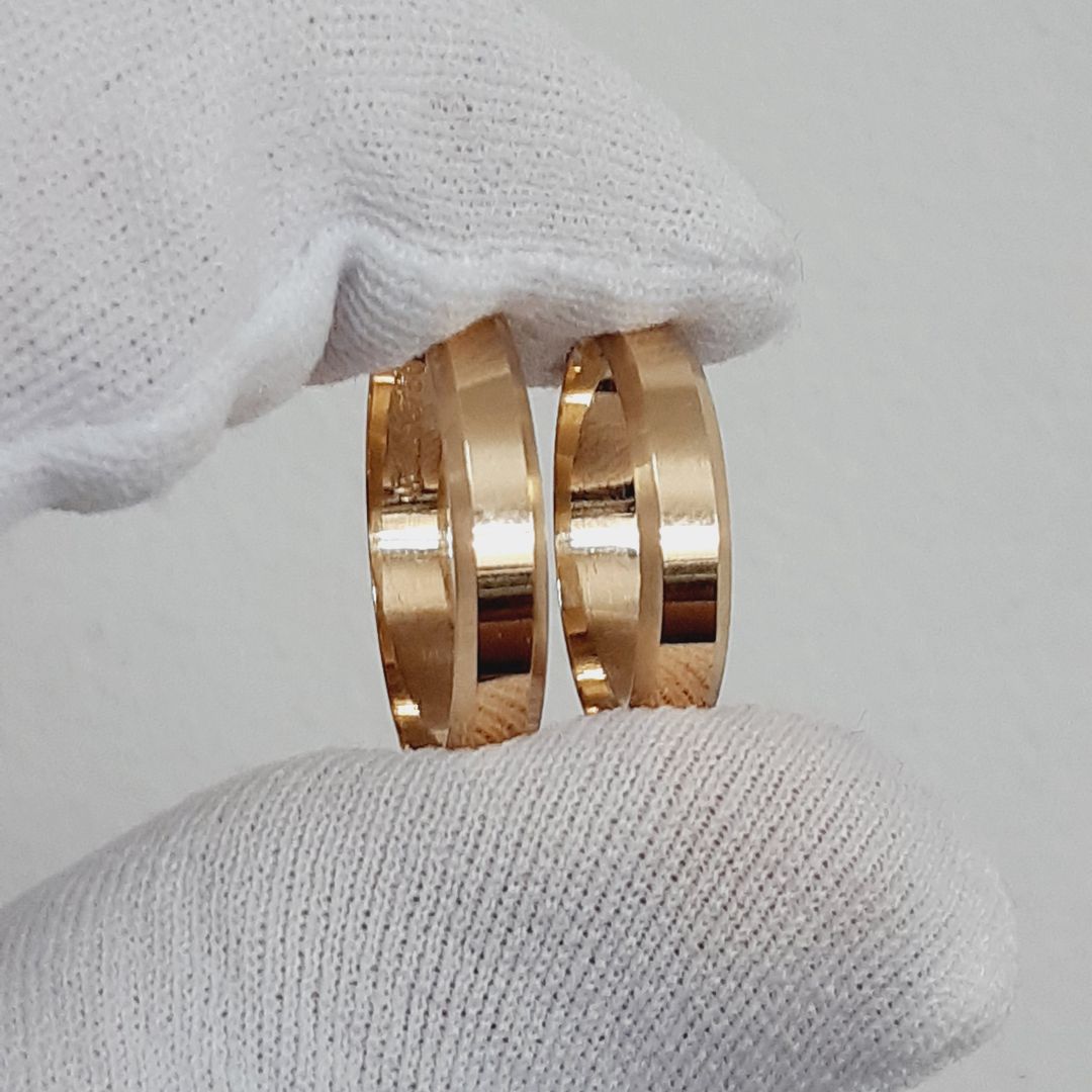 Aliancas Chanfradas Trabalhadas 4mm casamento noiv...