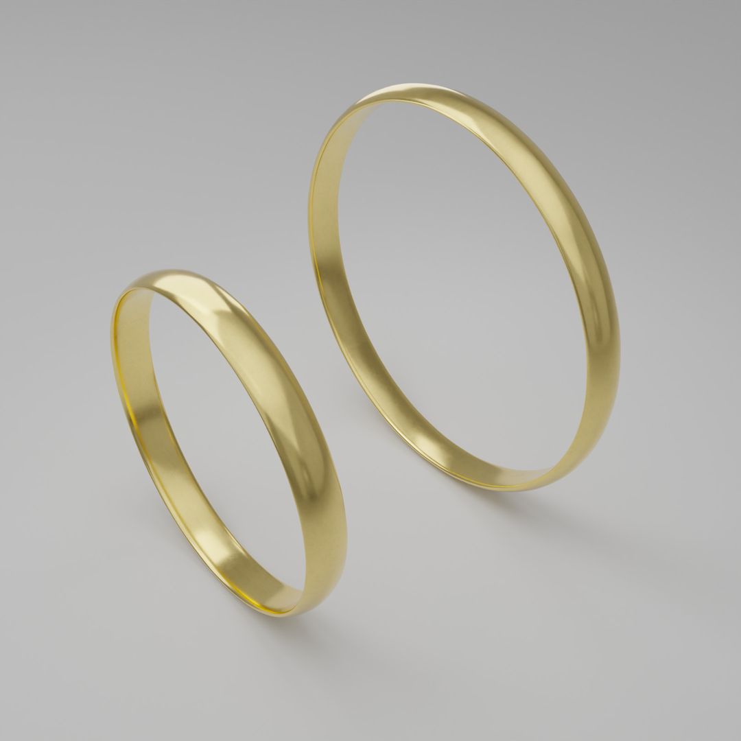 Alianças de noivado casamento em ouro 18k 750 trad...