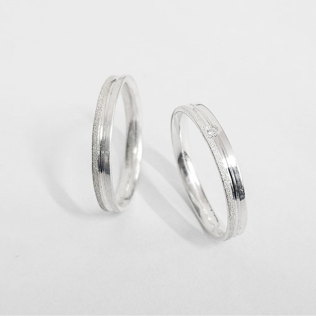 Aliança Prata Dueto Cronus Namoro Compromisso