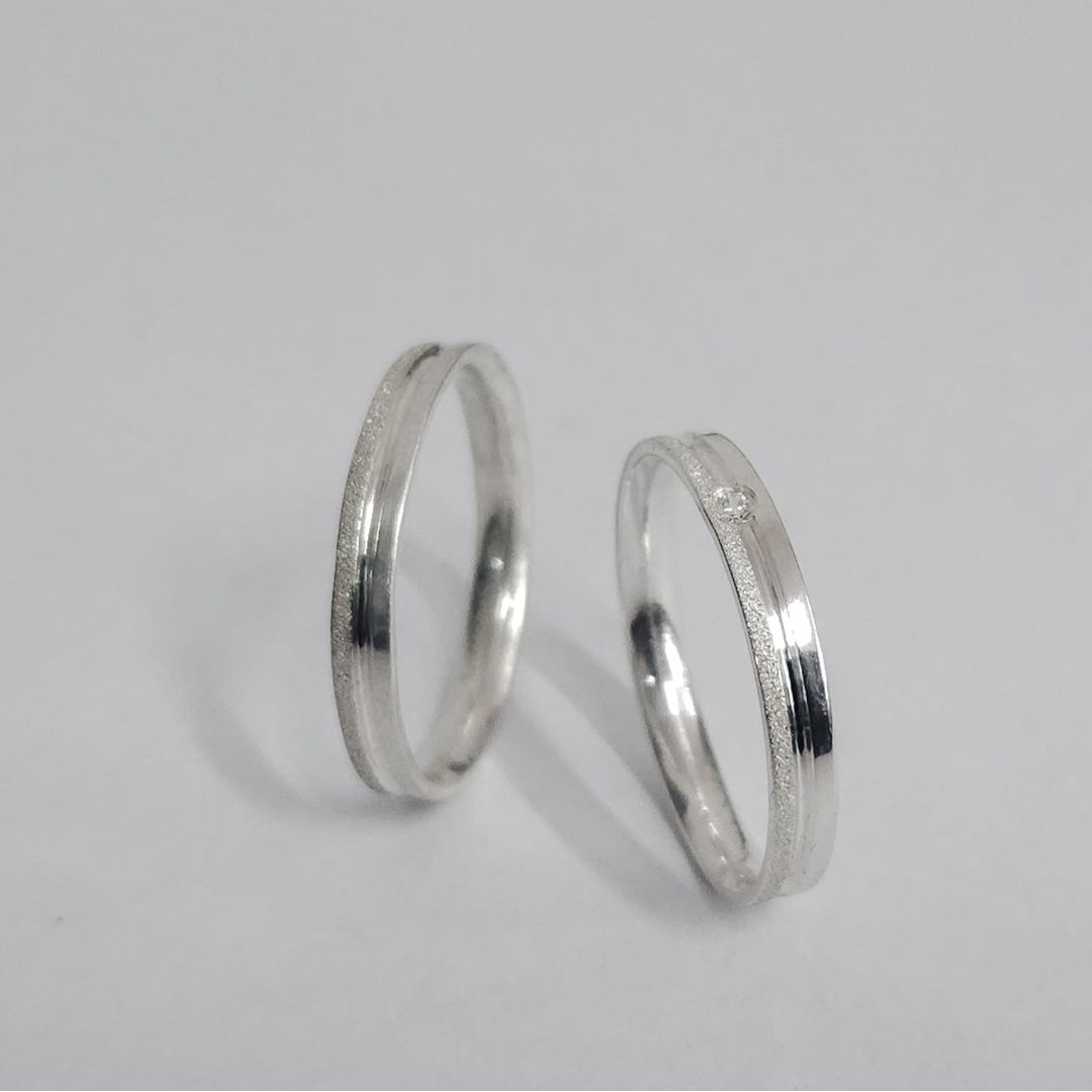 Aliança Prata Dueto Cronus Namoro Compromisso